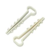 Дюбель-хомут 5-10 для плоского кабеля бел. (уп.100 шт) PROCONNECT 07-4611