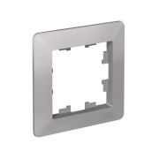 Рамка 1-м AtlasDesign Air алюм./дым. черн. SE ATN220301